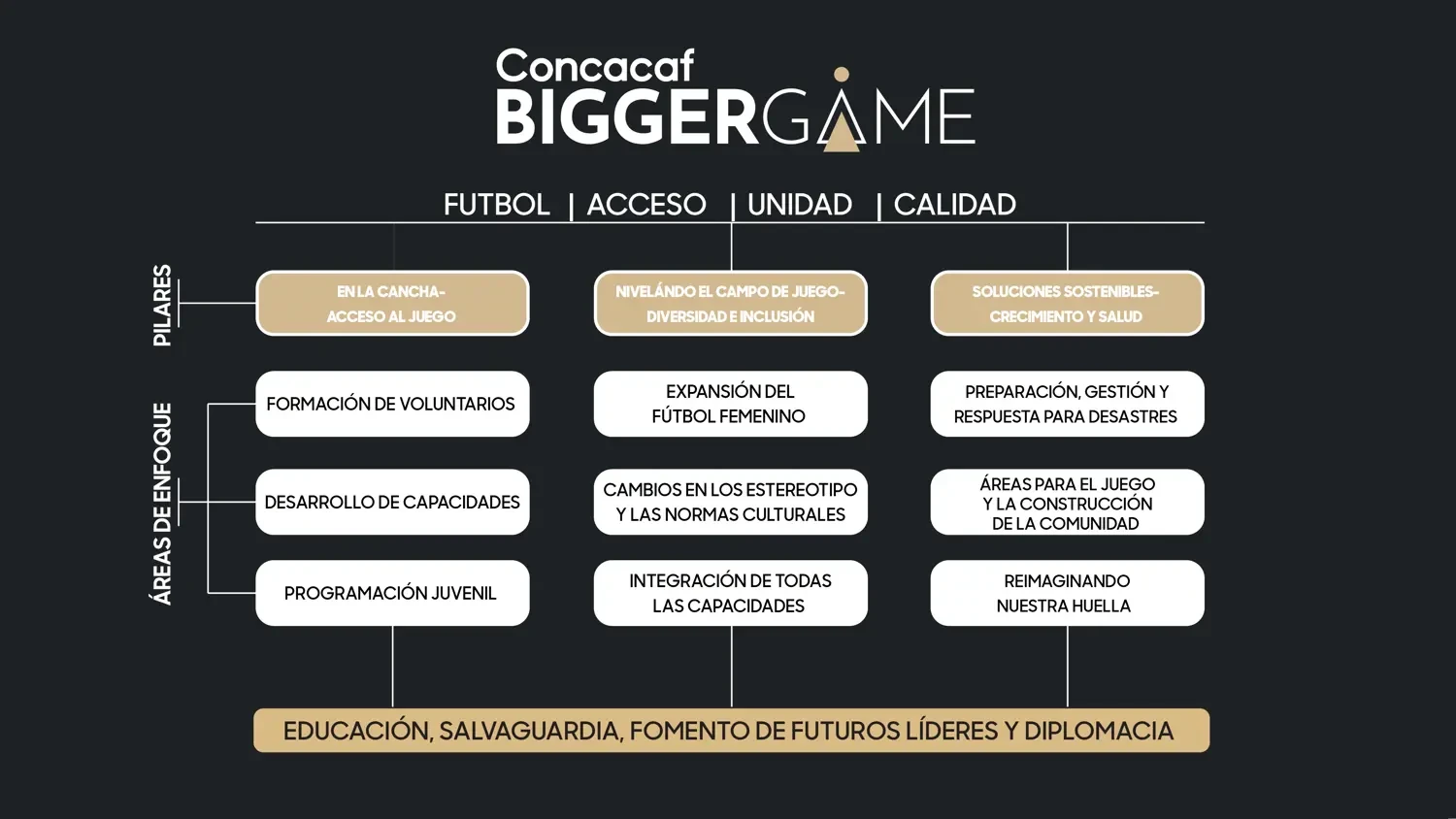 image: Bigger Game Pillars Spanish