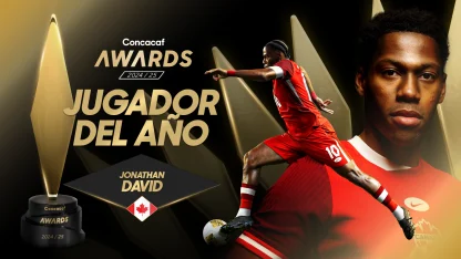 image: Jonathan David gana el primer premio al Jugador del Año de la Concacaf