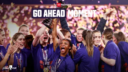 image: Toyota Go Ahead Moment | United States won the first ever W Gold Cup