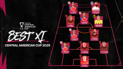 image: Borges, Cardona, Benguché lead 2025 Central American Cup Best XI