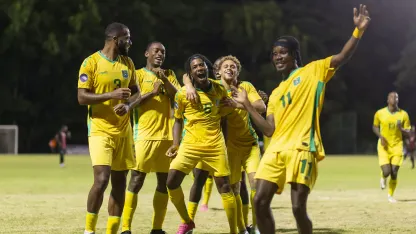 image: De Rosario hat-trick seals Guyana victory against Belize