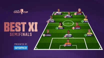image: Naeher, Lawrence, Yasmim head up W Gold Cup Semifinals Best XI