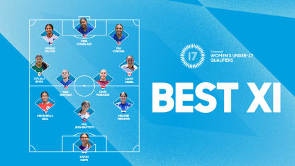 image: Falcon, Reyes, Stanislaus headline Women’s U-17 Qualifiers Best XI