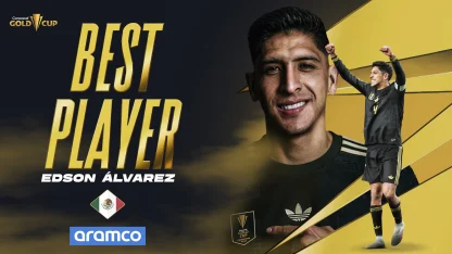 image: 2025 Gold Cup Best Player | Edson Álvarez | Presented by Aramco