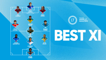 image: Godínez, Jakupovic, Samuels lead 2026 U-17 Qualifiers Best XI