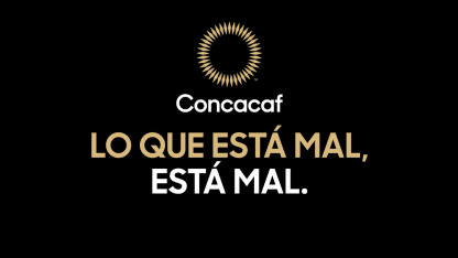 image: Concacaf refuerza su compromiso con la campaña contra la discriminación “Lo que está mal, está mal”