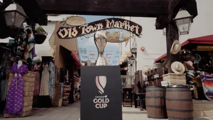 image: Trophy Tour | The W Gold Cup trophy took on San Diego on its way to Snapdragon